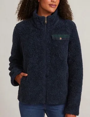 Pendleton Women's Blue Deep Pile Sherpa Teddy Jacket Sz M Cozy Fuzzy Winter thumbnail 1