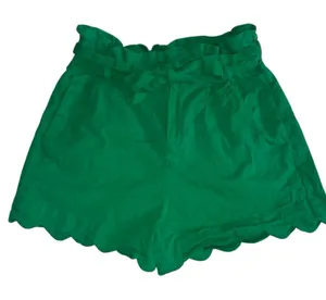 Vibrant Green High Waist Women's Shorts thumbnail 1