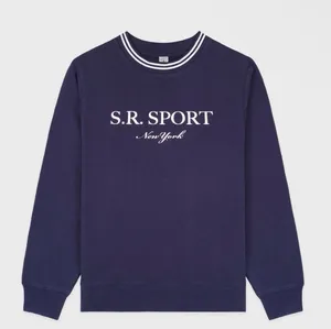 Sporty & Rich SR Sport crew navy white XL Terry thumbnail 1