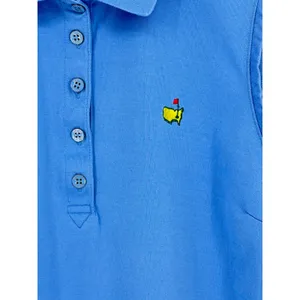 Masters Magnolia Lane Collection Women's Sleeveless Golf Polo Blue Large Vintage thumbnail 4