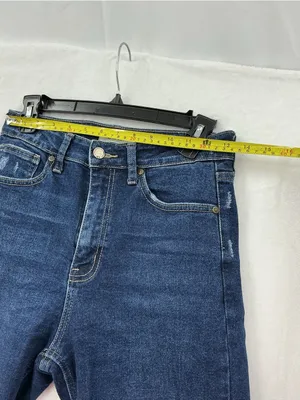 Navy Women's Straight Leg Jeans Blue Size 27 thumbnail 6