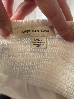 NWT American Eagle 100% Cotton Babydoll Romper sz L thumbnail 3
