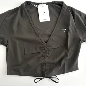 Gymshark L Ruched 3/4 Sleeve Crop Top thumbnail 7