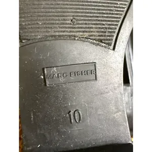 Marc Fisher Womens Black Glossy‎ Chelsea Rain Boots Size 10 Rubber Ankle Booties thumbnail 6