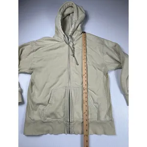 TNA Cozy AF Fleece Zip Up Hoodie Sweatshirt‎ Beige Casual Comfort Size 2 thumbnail 4