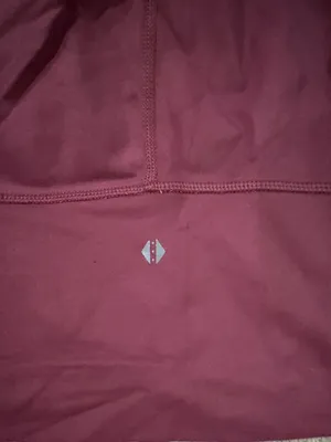 High-Waist Burgundy Leggings - Women thumbnail 5