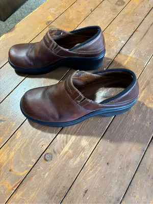 Ariat Santa Cruz Brown Mocha Leather Slip On ATS Clogs 93927 thumbnail 3