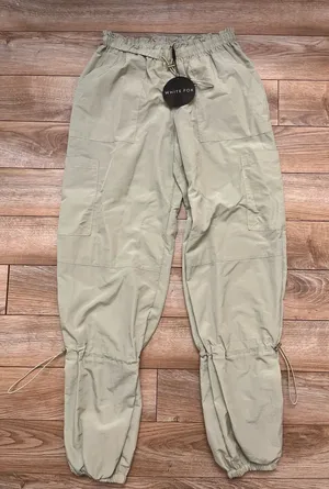 White Fox cargo pants grey new with tags thumbnail 1