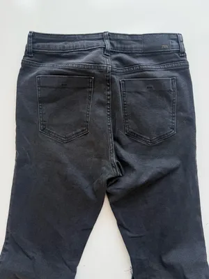Zara Washed Black High Waisted Flare Jeans Size 6 thumbnail 5