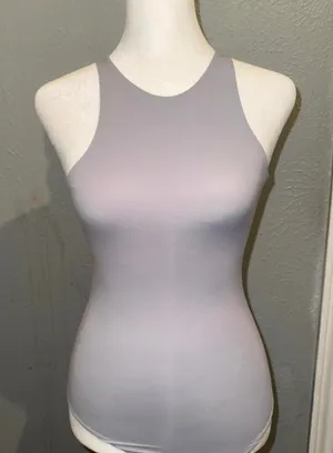 Skims‎ Fits Everybody High Neck Bodysuit, Size XS NWOT Gray thumbnail 1