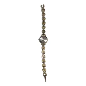 Vtg 1990s Rumours Silver Tone Roman Numeral Link Bracelet Watch Not Running thumbnail 3