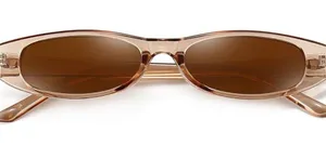 Transparent tan sunglasses thumbnail 1