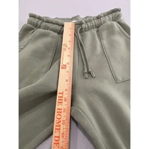 Olive +‎ Oak Sage Green Fleece Joggers Sweatpants Pockets Womens Medium thumbnail 8