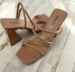 Abound Austyn Tubular Strappy Block Heeled Sandal Tan Mocha Size 9 NEW thumbnail 5