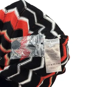 Seven Wonders‎ Andrea Knit Top Jaffa Combo Chevron Button Front Collared Size M thumbnail 11