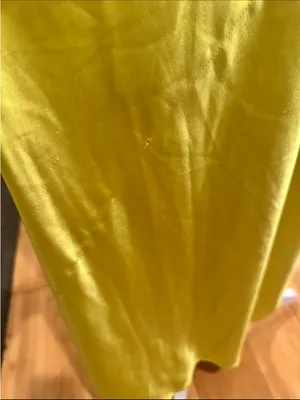 SIMON MILLER Satin Halter Chartreuse Prom Wedding Guest Long Slip Dress 10 thumbnail 8