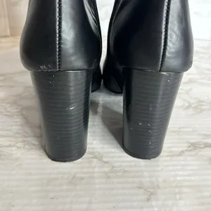 Nine West ladies black ankle‎ boots block heel size 10 M thumbnail 6