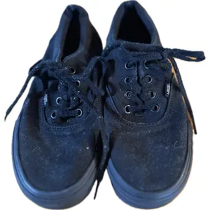 Vans Authentic Lo Pro Women's Sneakers Black‎ Canvas Size 7.5 thumbnail 1