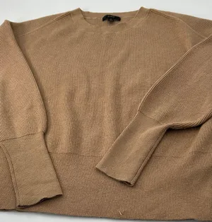 J. Crew Tan Ribbed Knit Sweater thumbnail 1