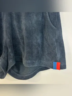 KULE The Terry Venus Shorts Dark Navy Blue Terrycloth Shorts Size Small thumbnail 6
