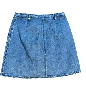 Vintage Liz Claiborne Denim Skort 90s Jean Skirt Shorts Y2K Utility‎ Style Sz 14 thumbnail 2