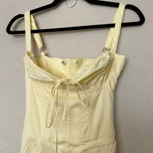 HOUSE‎ OF CB 'Carmen' Buttercup Bustier Sundress yellow NWOT size XS thumbnail 4