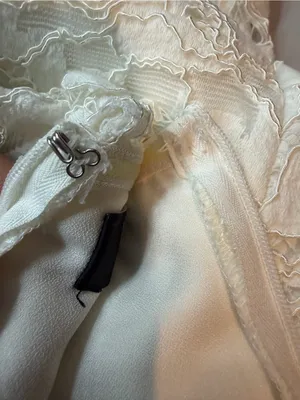 Lulus White Lace Mermaid Maxi Dress Strapless Bridal Rehearsal Gown Small USA thumbnail 9