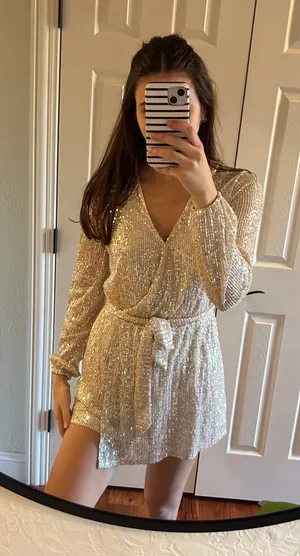 Chelsea & Violet Sequin Mini Dress/Romper thumbnail 1