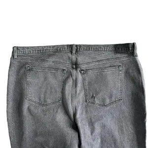 Abercrombie & Fitch Black Grey Curve Love High Rise 90s Relaxed Jeans 36/22R NEW thumbnail 6
