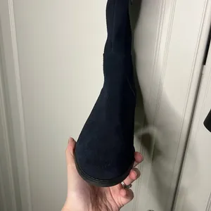 Matisse Camila Navy Suede Slouch Knee High Boots thumbnail 10