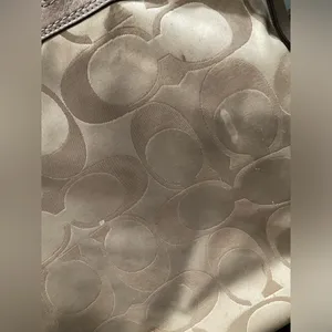Coach Laura Large Tote With Tan And Metallic‎ Brown Leather thumbnail 6