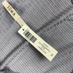 Soma‎ Pajama Top Womens XS Purple Cool Nights Henley Long Sleeve Sleepwear thumbnail 6