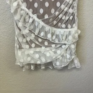 NWT Majorelle Bandit Off the Shoulder Mini Dress White Medium thumbnail 6