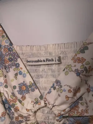 Abercrombie Floral Poplin Keyhole Top thumbnail 2