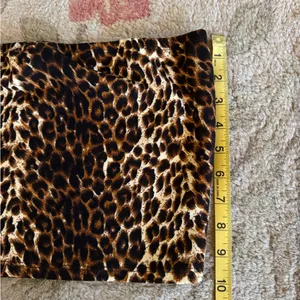 Leopard print tube top buckle cheetah animal women’s large western boho festival thumbnail 2