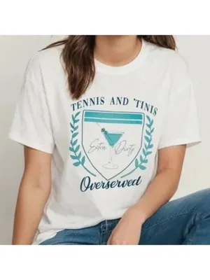 Wildfox Tennis and 'Tinis T-Shirt thumbnail 2