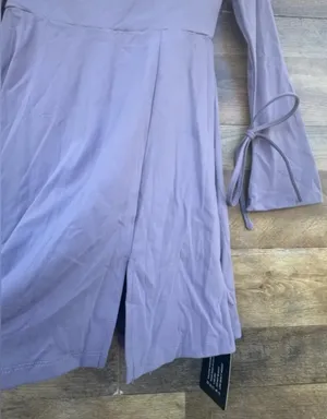 🍬 NWT Aotasely Lavender Long Sleeve Mini Dress thumbnail 4
