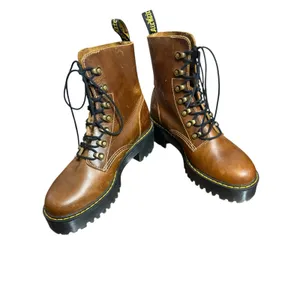 Dr. Martens Leona Butterscotch Brown Women’s New Orleans Leather Heeled Boots 8 thumbnail 5