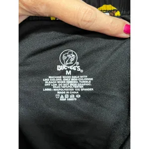 Bucees Black Logo Print Running Shorts Medium Athletic Dolphin Hem Novelty thumbnail 5
