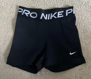Black Nike Pro Shorts thumbnail 1