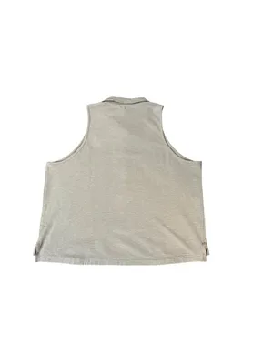 Banana Republic Women’s XL Cotton Stretch Sleeveless Polo Boxy Top Used thumbnail 4