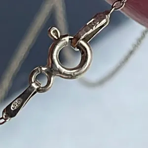 Sterling silver chain and cross pendant necklace. thumbnail 5
