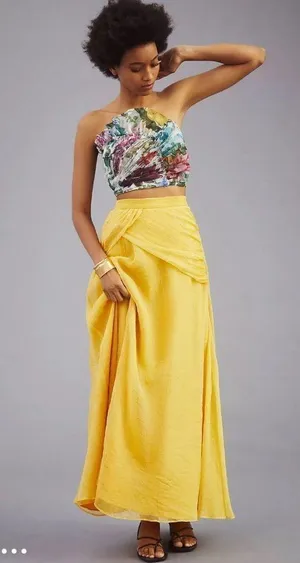 Anthropologie Hutch Shine Maxi Skirt thumbnail 4