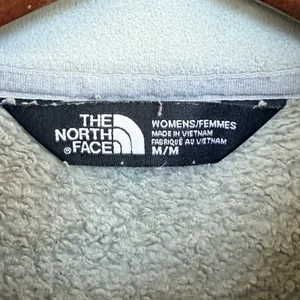 The North Face Osito Jacket Women Medium Olive Gray Fleece Zip Pockets‎ thumbnail 3