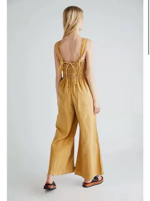 Free people After All Rouched Jumpsuit thumbnail 5