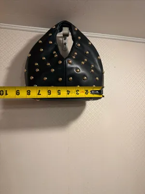 NWOT Dolce Vita Dahlia Studded Hobo HandBag Black Stella with Gold Accents thumbnail 4
