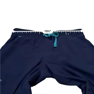 Figs Zamora Freex‎ Lined Jogger Scrub Pants in Navy Blue Sz M Nurse Doctor Vet thumbnail 10