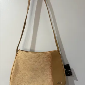 Etienne Aigner Womens Beige Bag Straw Woven‎ City Cottage Core Tan See Photos thumbnail 2