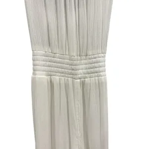 NWT prAna Fernie Wide Leg Jumpsuit M White Beach Crinkle Modal Resort Boho thumbnail 7