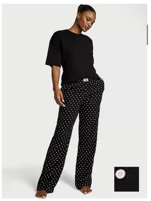 Victoria’s Secret Tee Shirt Flannel Pants PJ Pajama Set Sz XS SHORT NWT $64 thumbnail 7